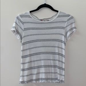 Grey and white shirt